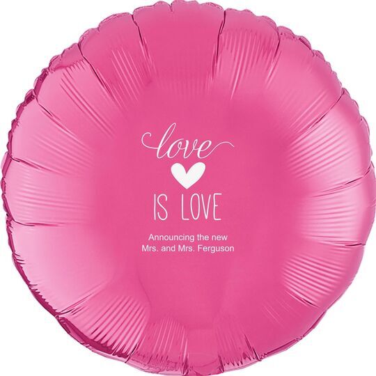 Love is Love Mylar Balloons